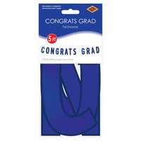 Blue Foil Congrats Grad Streamer