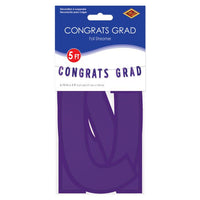 Purple Foil Congrats Grad Streamer
