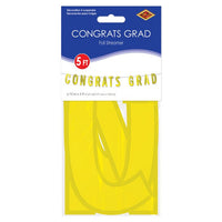 Yellow Foil Congrats Grad Streamer