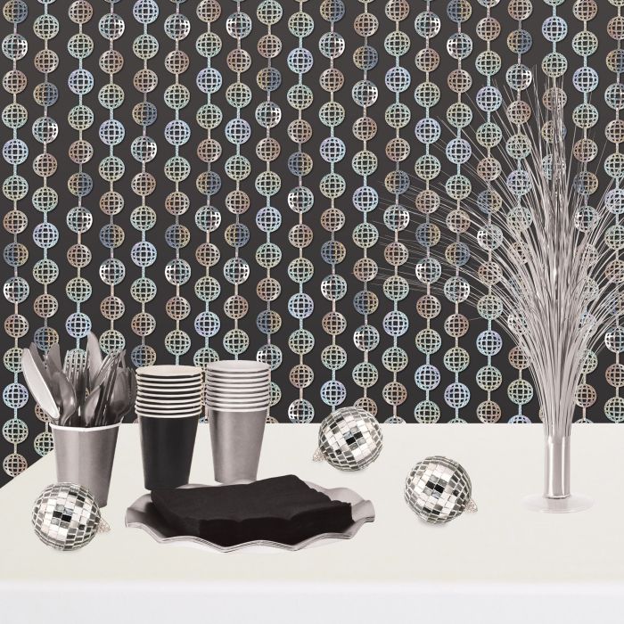 Metallic Disco Ball Curtain (1 per package)