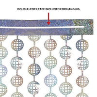 Metallic Disco Ball Curtain (1 per package)