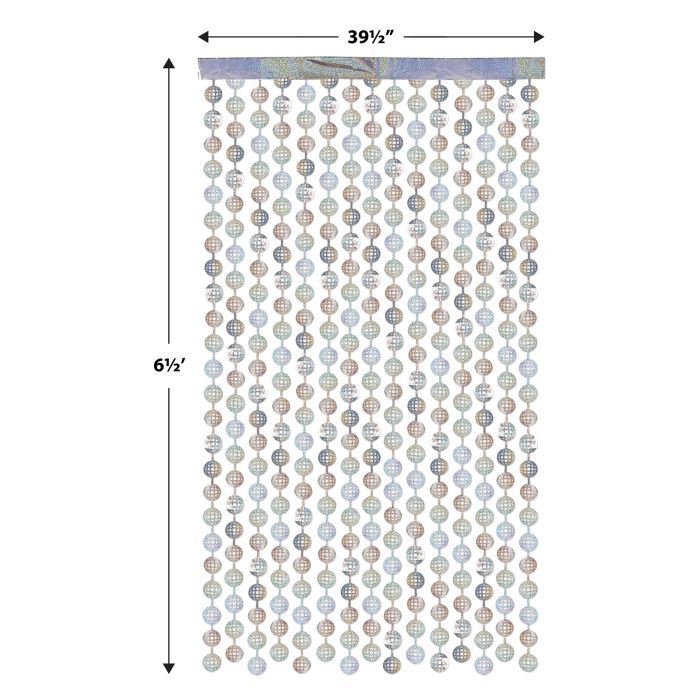 Metallic Disco Ball Curtain (1 per package)