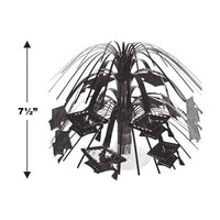 Black Grad Cap Mini Cascade Centerpiece