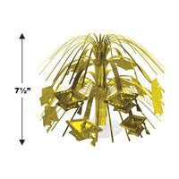 Gold Grad Cap Mini Cascade Centerpiece