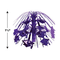 Purple Grad Cap Mini Cascade Centerpiece