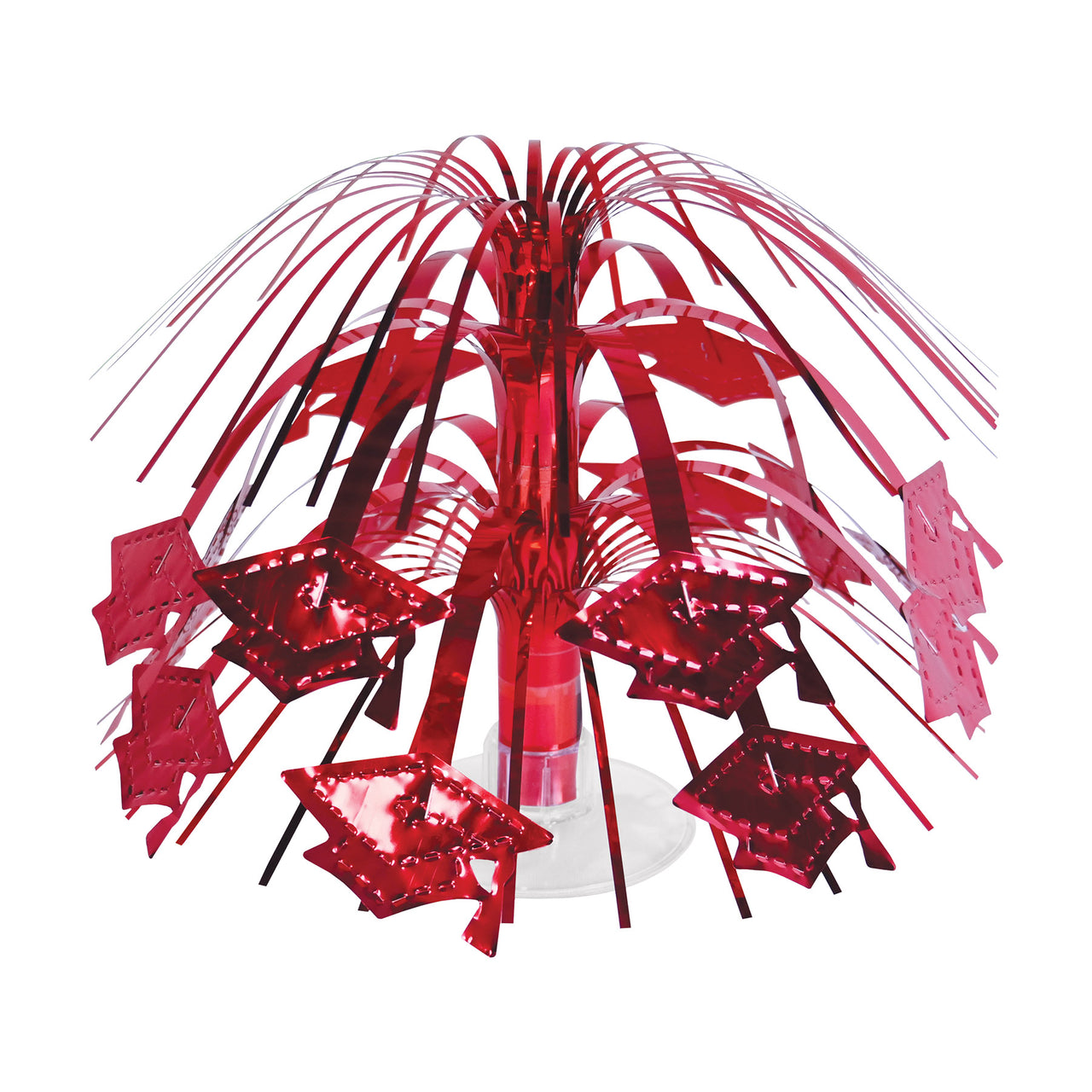 Red Grad Cap Mini Cascade Centerpiece (1 per package)