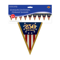Semiquincentennial Pennant Banner - All-Weather Patriotic