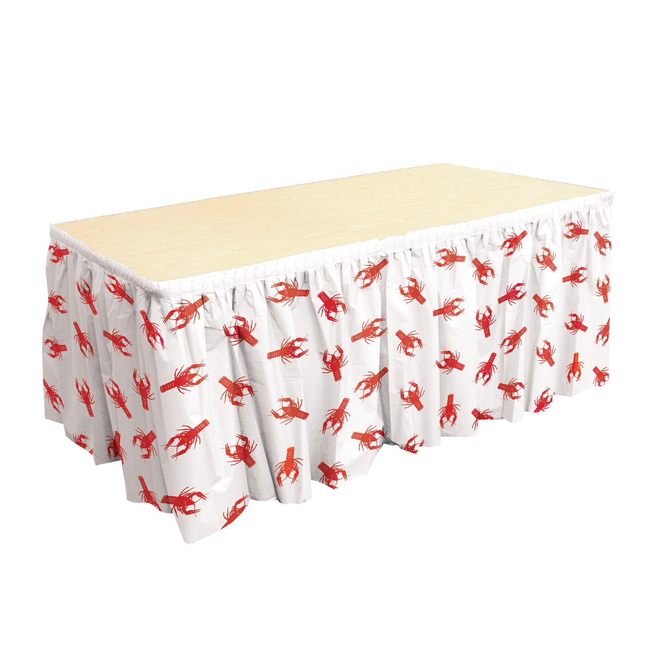 Crawfish Table Skirting, 29" x 14', Tableware, Mardi Gras