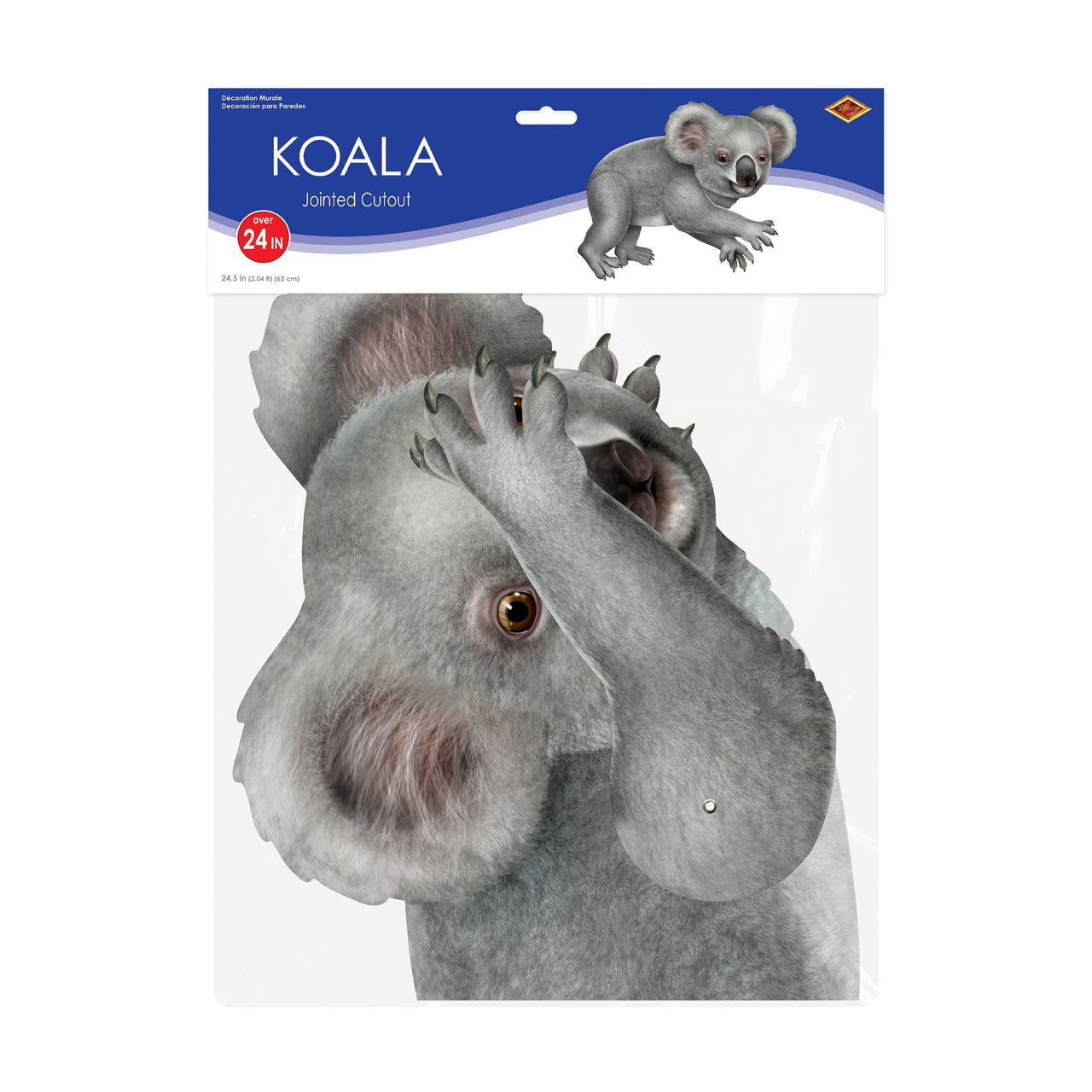 Jointed Koala Figure - 24.5" Australian Party Decoration