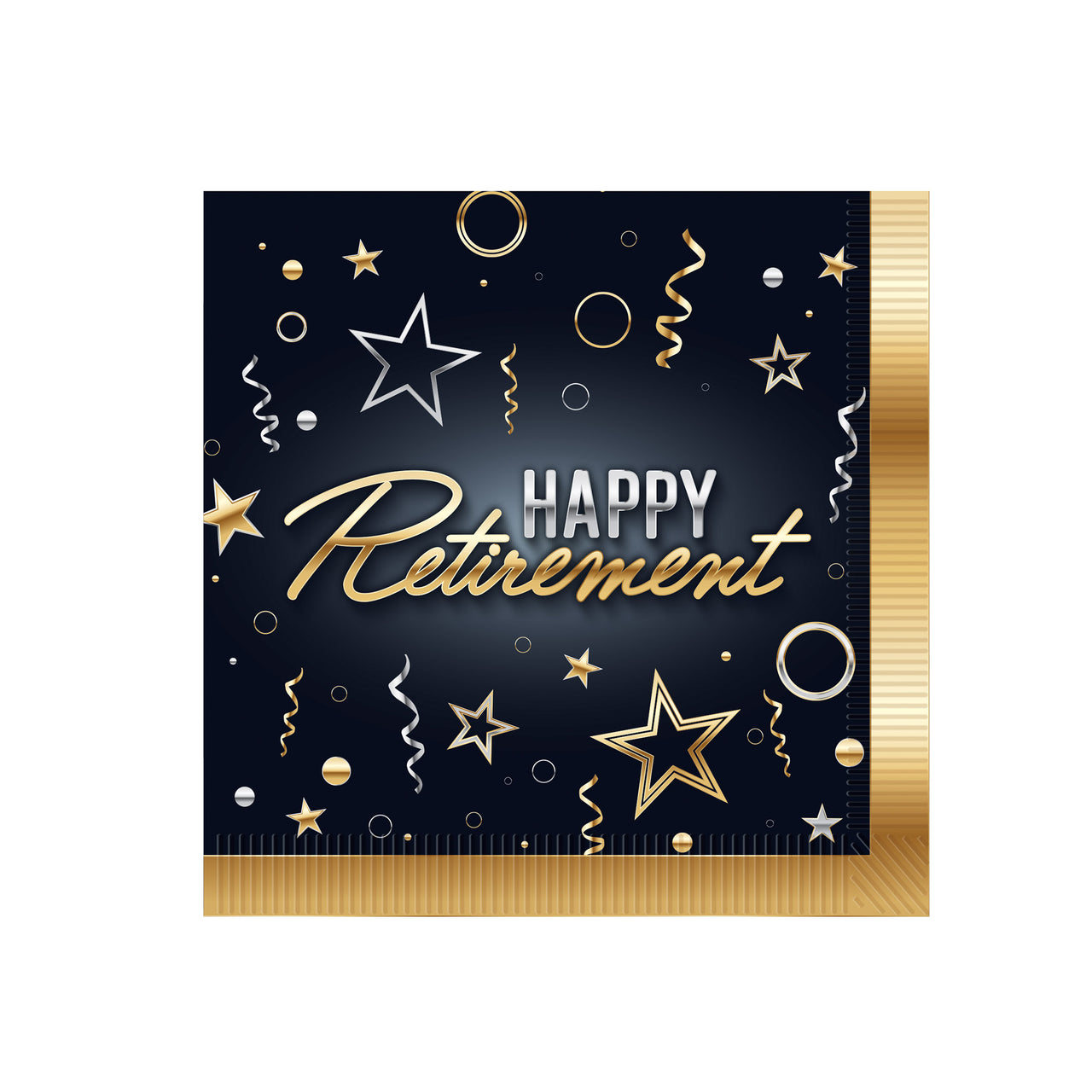 Happy Retirement Beverage Napkins, Tableware, Retirement