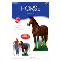 Lifesize Horse Stand-Up Prop - Western & Farm Decor