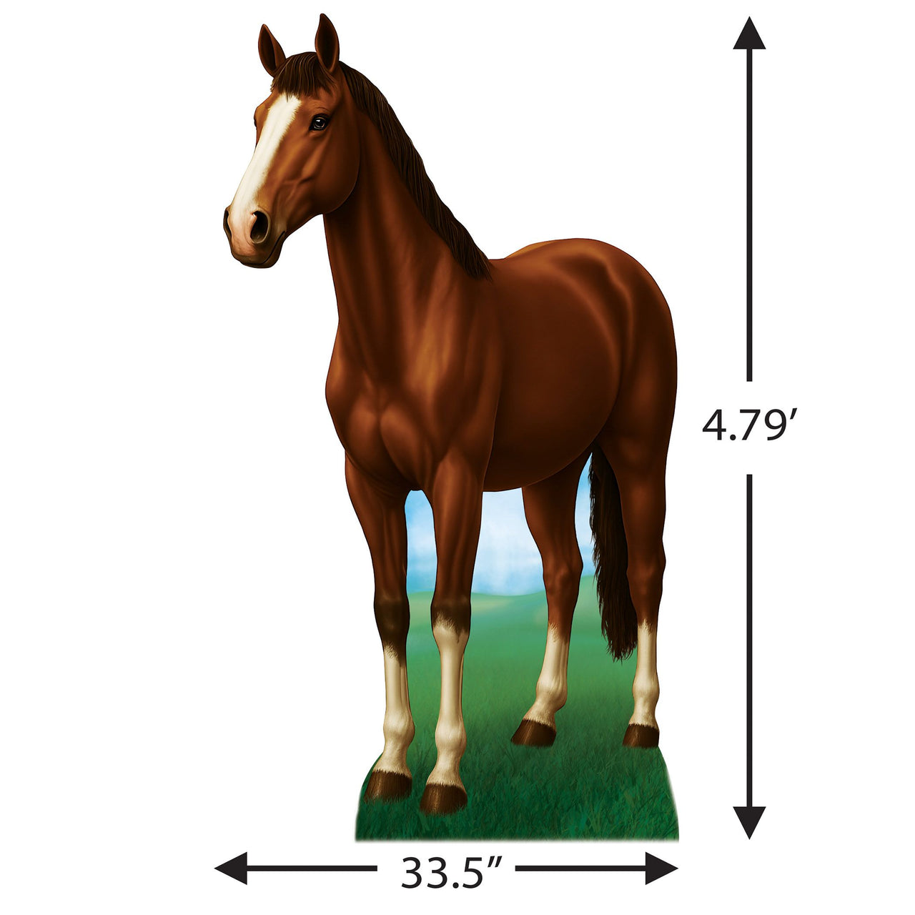 Lifesize Horse Stand-Up Prop - Western & Farm Decor