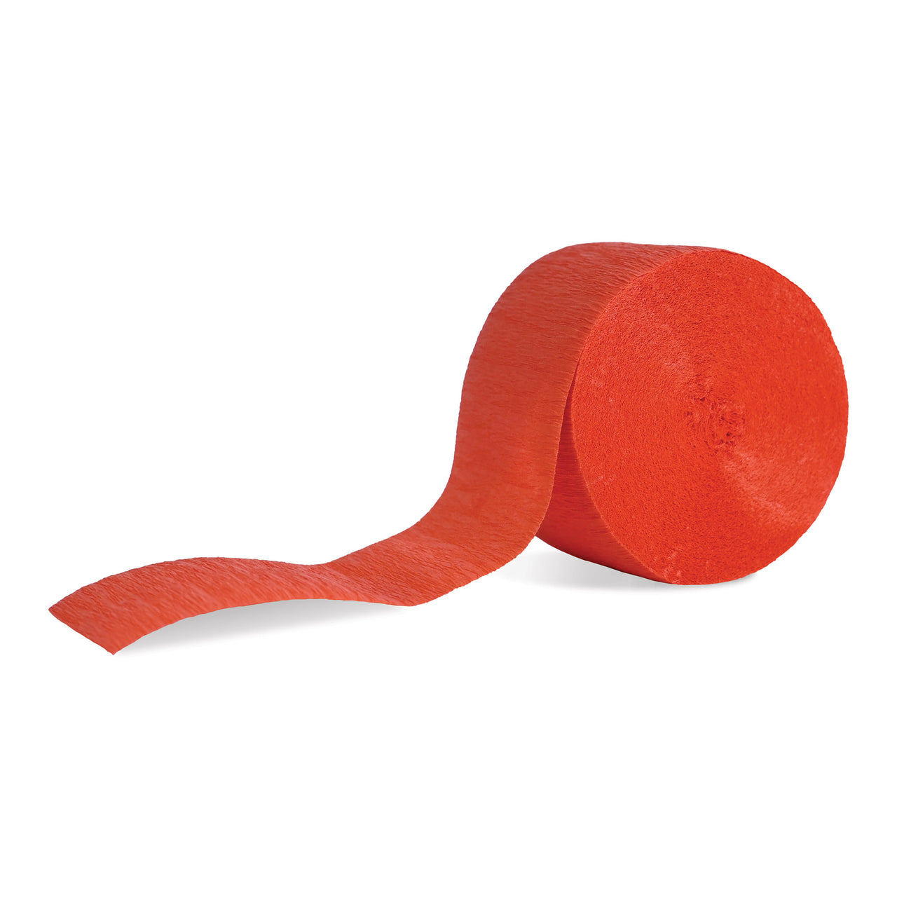Orange Festive Crepe Streamer, 1.75" x 81', Streamers, General Occasion