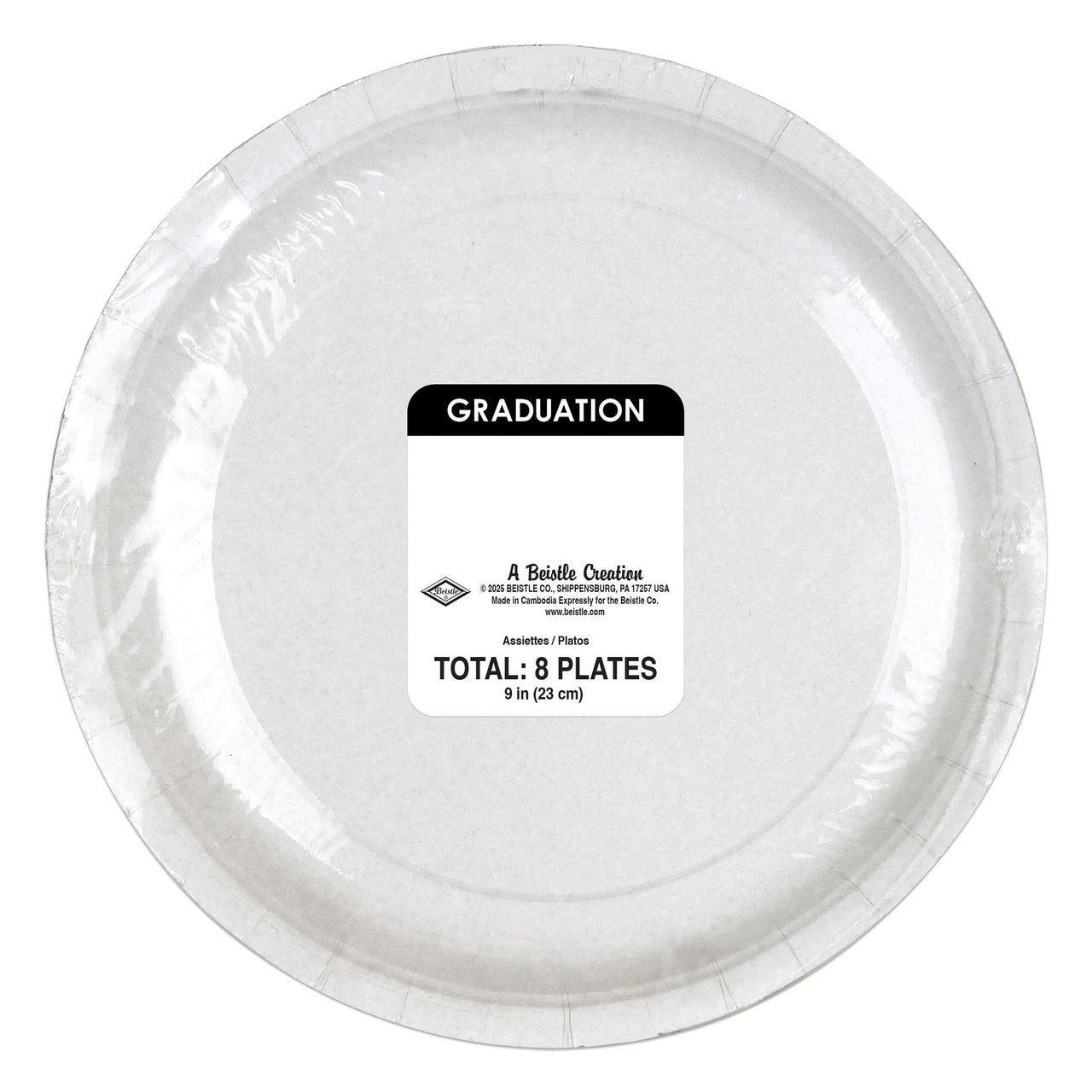 Graduation Dinner Plates - 9 Inch (8 Count)