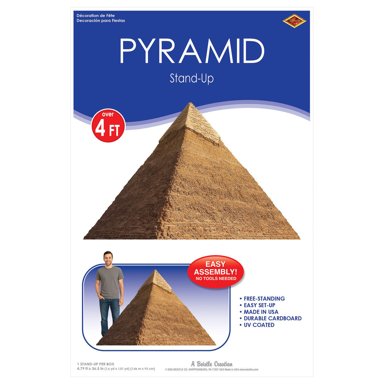 Pyramid Stand-Up Prop - Egyptian Theme Decor