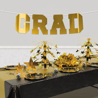 Gold Foil Graduation Streamer - Assembly Required (1/Pkg)