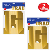 Gold Foil Graduation Streamer - Assembly Required (1/Pkg)
