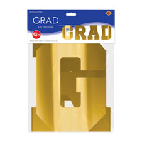 Gold Foil Graduation Streamer - Assembly Required (1/Pkg)
