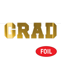 Gold Foil Graduation Streamer - Assembly Required (1/Pkg)
