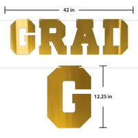 Gold Foil Graduation Streamer - Assembly Required (1/Pkg)