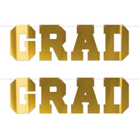 Gold Foil Graduation Streamer - Assembly Required (1/Pkg)