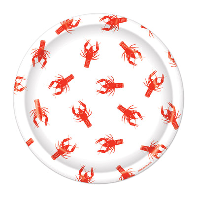 Mardi Gras Crawfish Dessert Plates - 7 inch (8 Count)