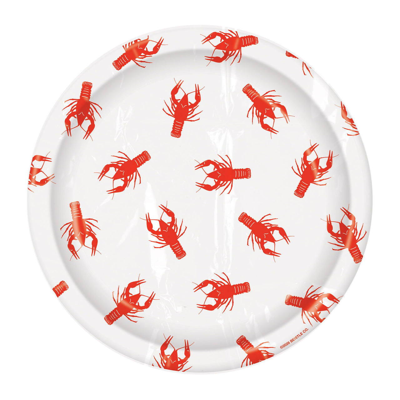 Mardi Gras Crawfish Dessert Plates - 7 inch (8 Count)