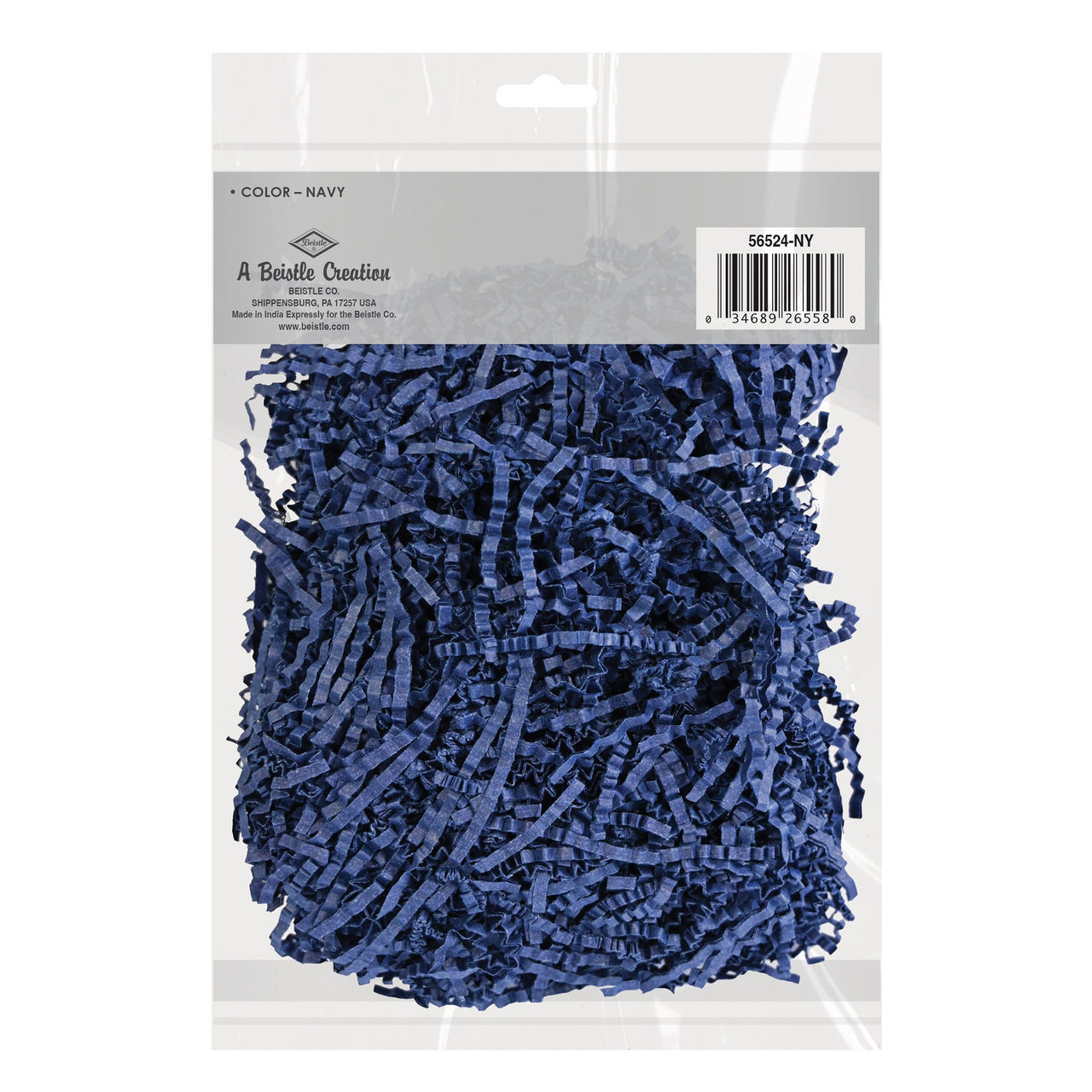 Navy Paper Shreds - 2 oz Gift Basket Filler & Packaging
