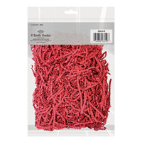 Red Crinkle Cut Paper Shreds - 2 oz Gift Basket Filler