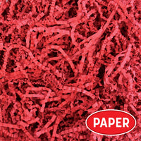 Red Crinkle Cut Paper Shreds - 2 oz Gift Basket Filler