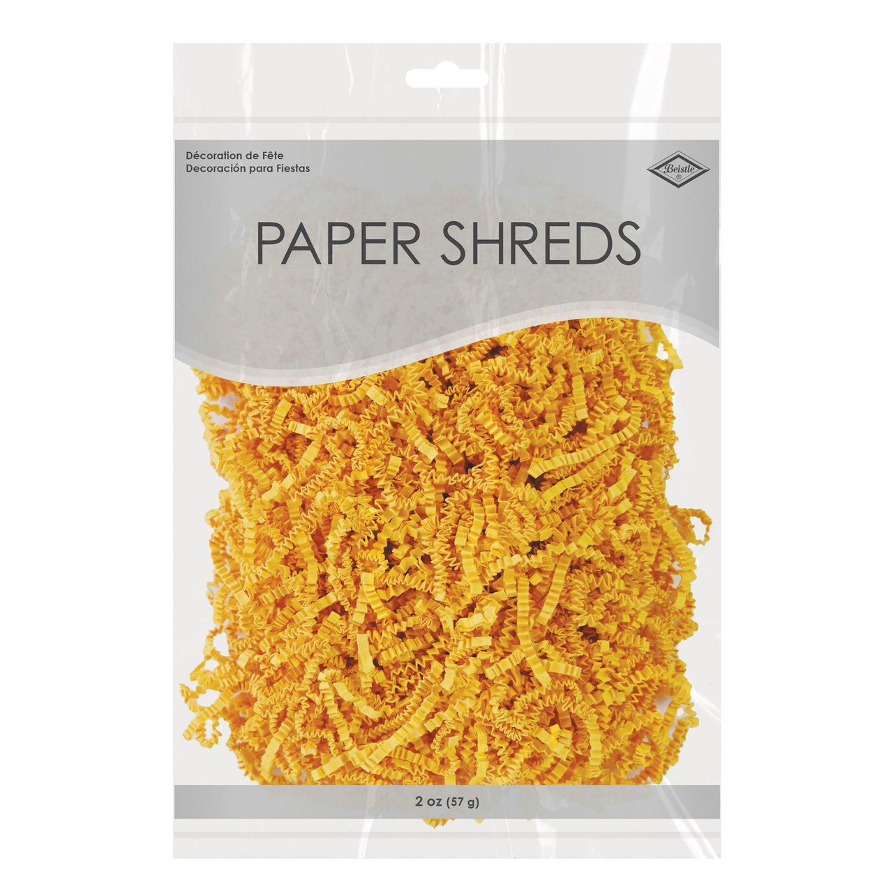 Yellow Paper Shreds - 2oz Gift Basket Filler