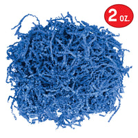 Bright Blue Paper Shreds - 2 oz Bag for Gifts & Crafts