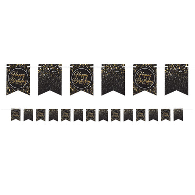 Happy Birthday Streamer, 6" x 8', Banners, Birthday-Age Specific, Birthday