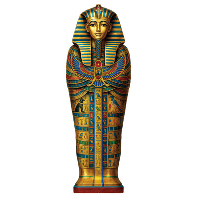 Sarcophagus Stand-Up Prop - 6.3ft Egyptian Decor