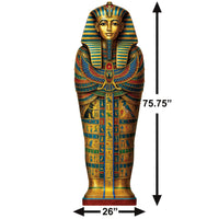 Sarcophagus Stand-Up Prop - 6.3ft Egyptian Decor