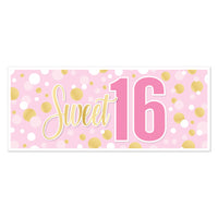 Sweet 16 Oversized All-Weather Sign Banner (30