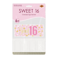 Sweet 16 Oversized All-Weather Sign Banner (30