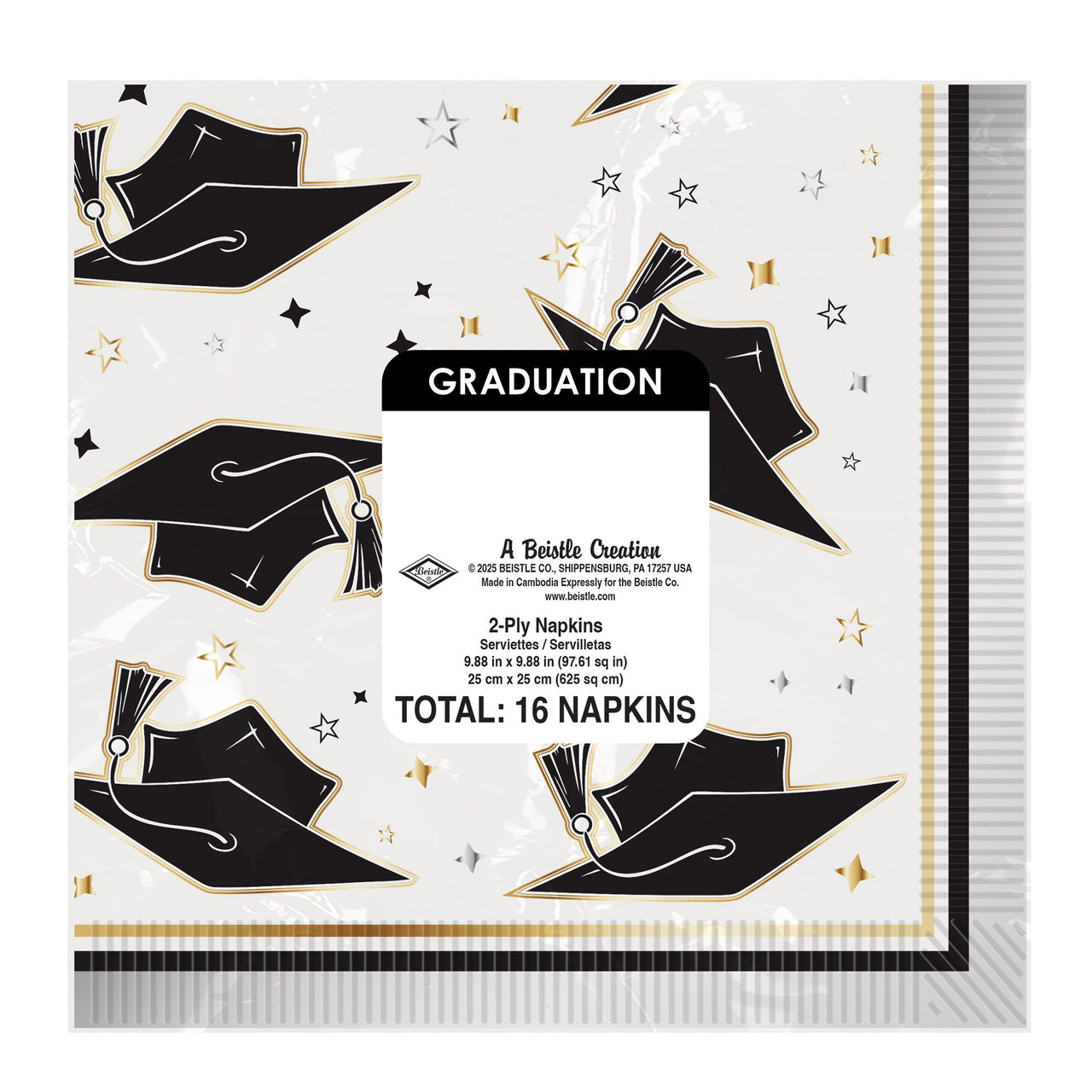 Graduation Beverage Napkins - 2-Ply (16 Count)