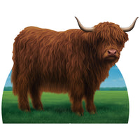 Highland Cow Stand-Up - Farm & Western Party Prop