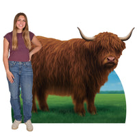 Highland Cow Stand-Up - Farm & Western Party Prop