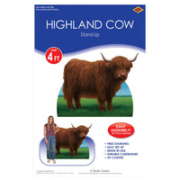 Highland Cow Stand-Up - Farm & Western Party Prop