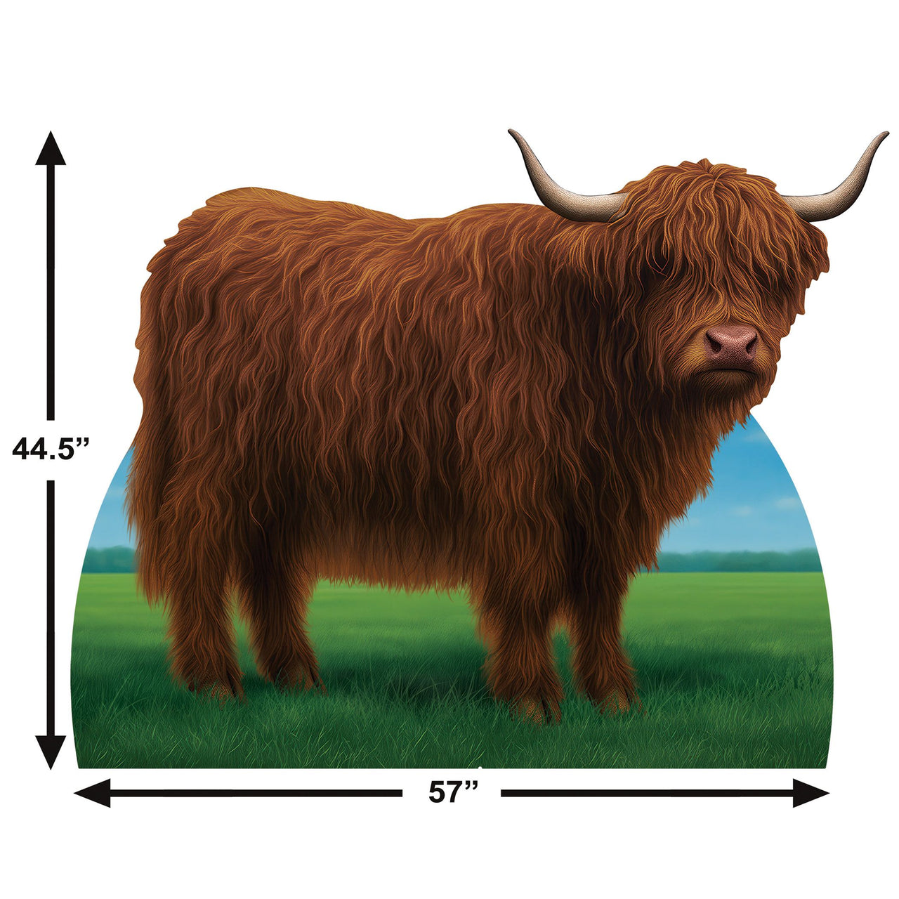 Highland Cow Stand-Up - Farm & Western Party Prop