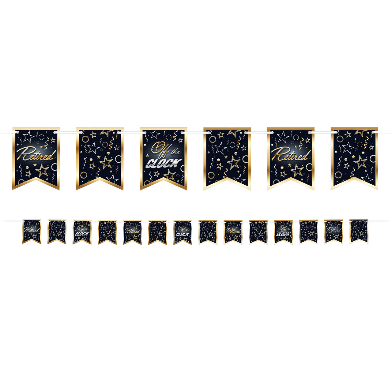 Happy Retirement Streamer, 6" x 8', Banners, Retirement