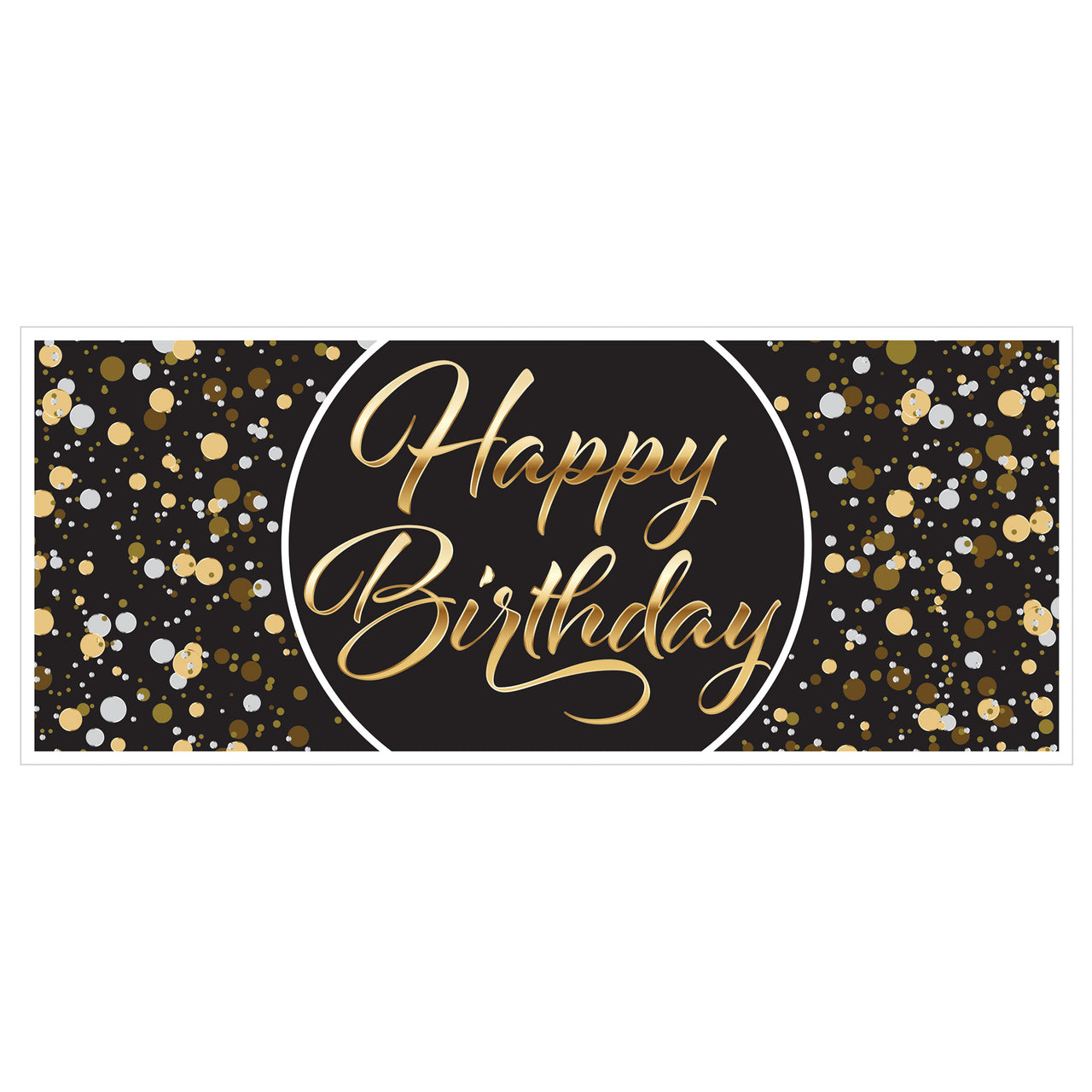 Happy Birthday Oversized Sign Banner, 30" x 6', Banners, Birthday-Age Specific, Birthday