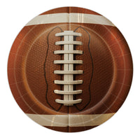 Football Party Plates - 9 Inch Dinner Plates (8 Pack)