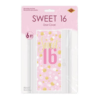 Sweet 16 Birthday Door Cover - All-Weather (6ft x 30in)