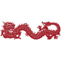 Felt Dragon Table Runner - 12 x 40 Inch Lunar New Year Decor
