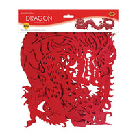Felt Dragon Table Runner - 12 x 40 Inch Lunar New Year Decor - view 3