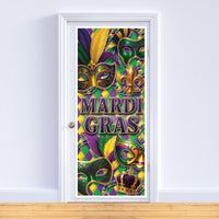 Mardi Gras All-Weather Door Cover - 6 ft x 30 inch