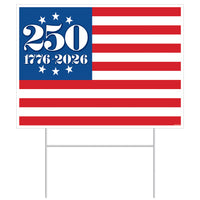 Semiquincentennial Patriotic Yard Sign - 11.5